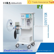 MSLGA03 CE & ISO Approved Medical equipment anesthesia ventilator in hospital